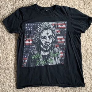 L - Vote Hillary Vote Death T-Shirt